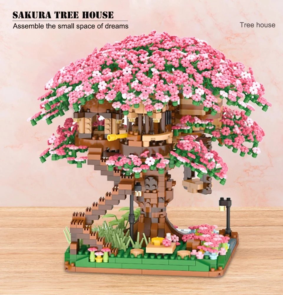 Sakura Tree House Building Blocks - Bargainwizz