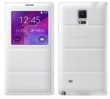 Samsung Galaxy Note 4 S-View Flip Cover - White - Bargainwizz
