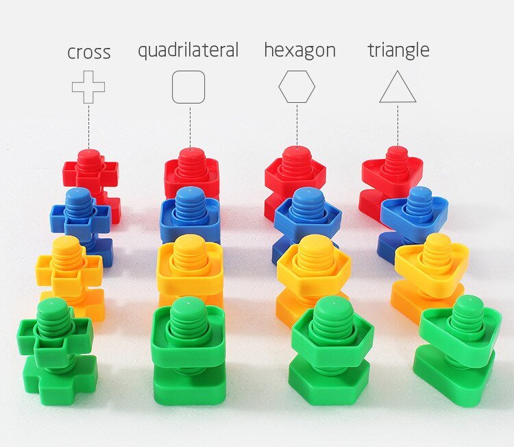 Screw Building Blocks Match Puzzle - Bargainwizz