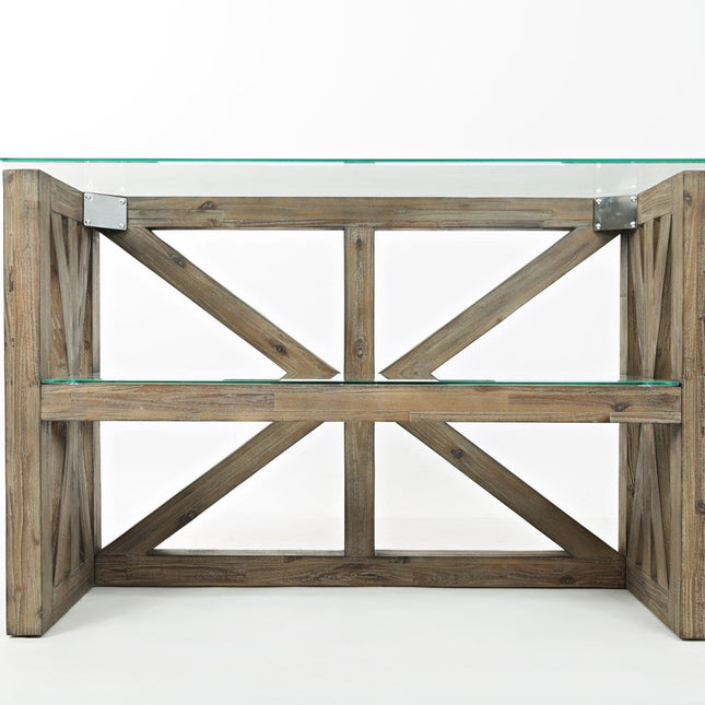 Server Base with Glass - Hampton Road Collection - Bargainwizz