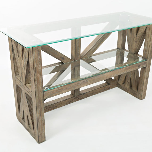 Server Base with Glass - Hampton Road Collection - Bargainwizz