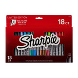 Sharpie Permanent Marker Fine Point Pack 18ct, Multi-Colored - Bargainwizz