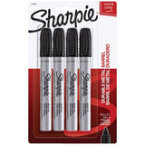 Sharpie Permanent Markers Black Pro Bullet Tip (4-Pack) Blacks - Bargainwizz