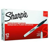 Sharpie Retractable Permanent Marker, Fine Point, Black - Bargainwizz