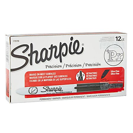 Sharpie Retractable Permanent Marker Fine Point - Black - Bargainwizz