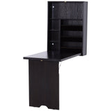 Southern Enterprises Fold-Out Convertible Desk 22" Wide, Black Finish - Bargainwizz