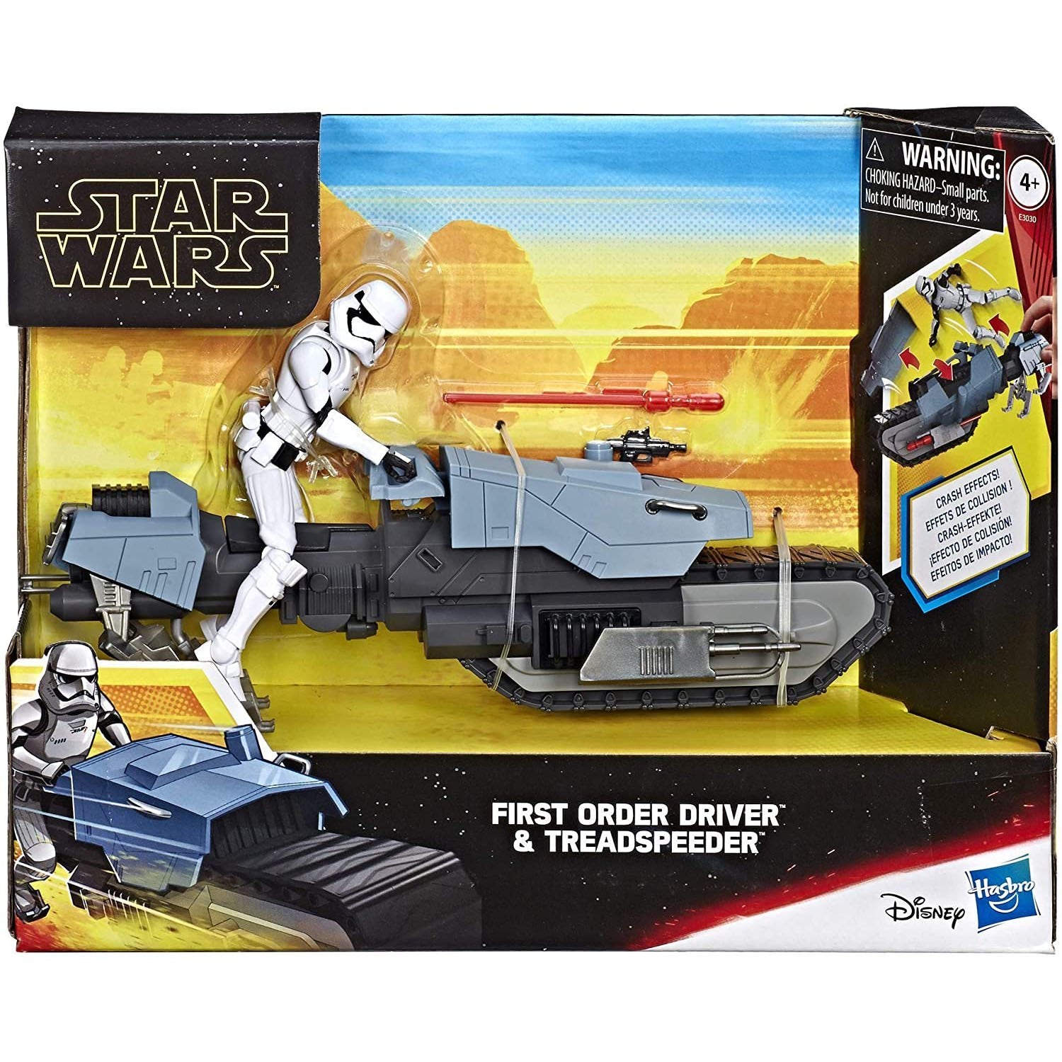 Star Wars the Rise of Skywalker - First Order Driver and Treadspeeder 5-Inch Scale Figure and Vehicle - Bargainwizz