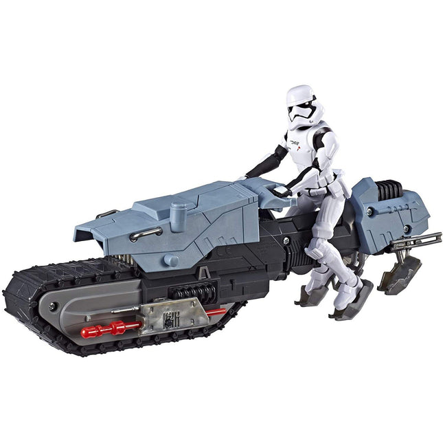 Star Wars the Rise of Skywalker - First Order Driver and Treadspeeder 5-Inch Scale Figure and Vehicle - Bargainwizz