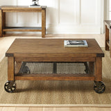 Steve Silver Hailee Cocktail Table with Casters - Bargainwizz