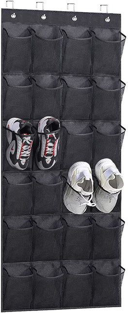 Studio 3B Over-the-Door 24-Pocket Shoe Organizer in Grey - Bargainwizz