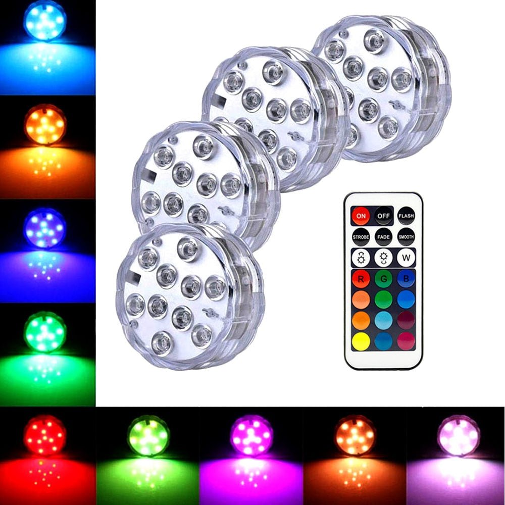Submersible LED Light with Remote Control - Bargainwizz
