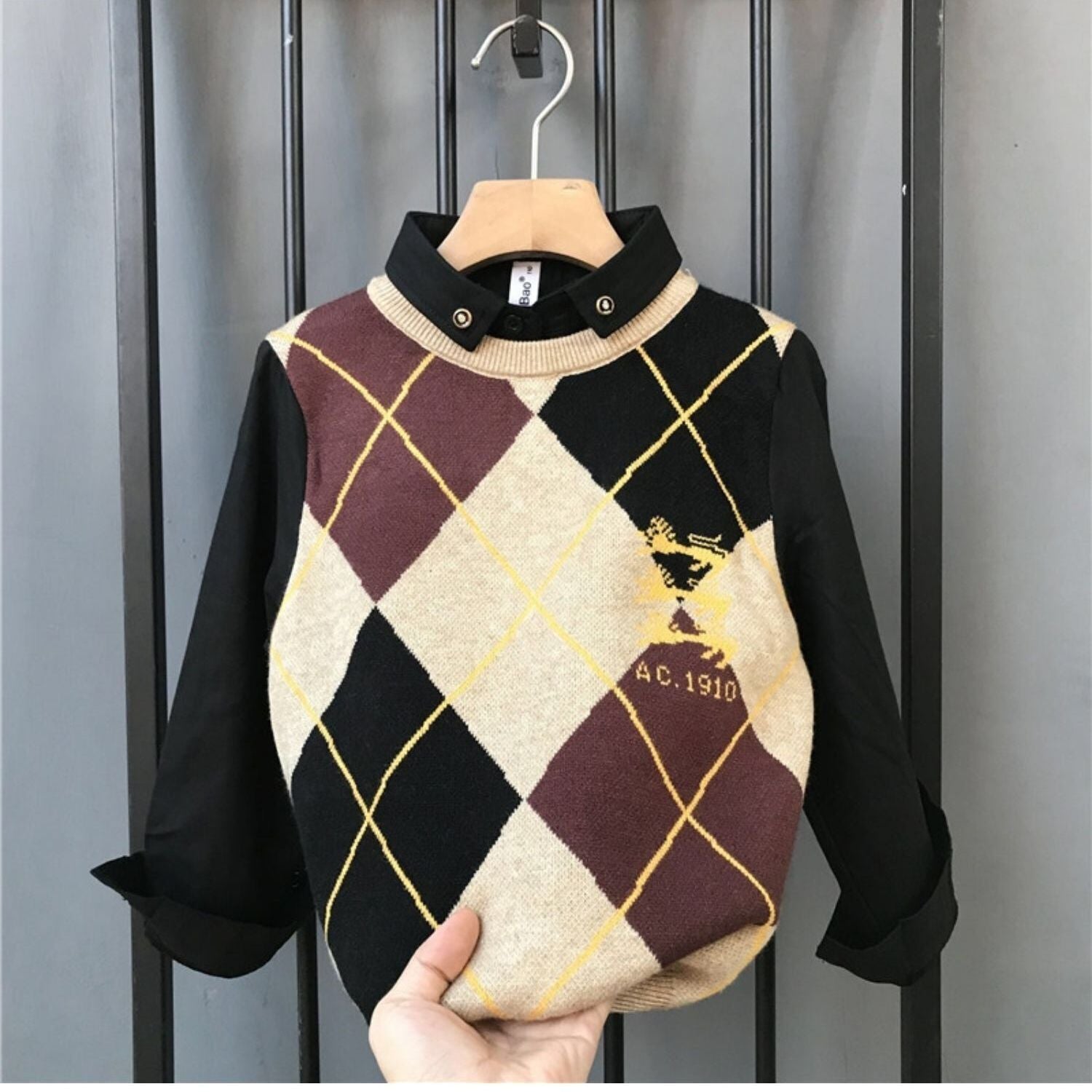 Sweater Shirt Vest Set - Bargainwizz