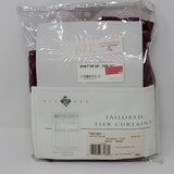 Tailored Tier Curtains - Valance Tier burgundy - Bargainwizz