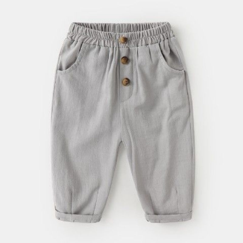 Thin Cotton Elastic Waist Pants - Bargainwizz