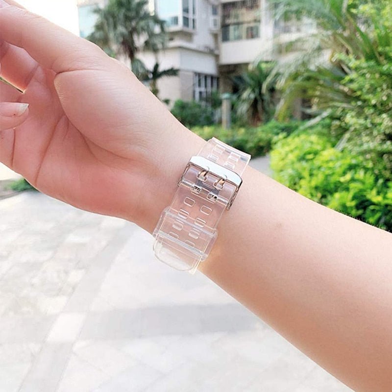 Transparent Apple Watch Band + Case - Bargainwizz