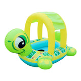 Turtle-Shaped Swimming Ring with Shade - Bargainwizz