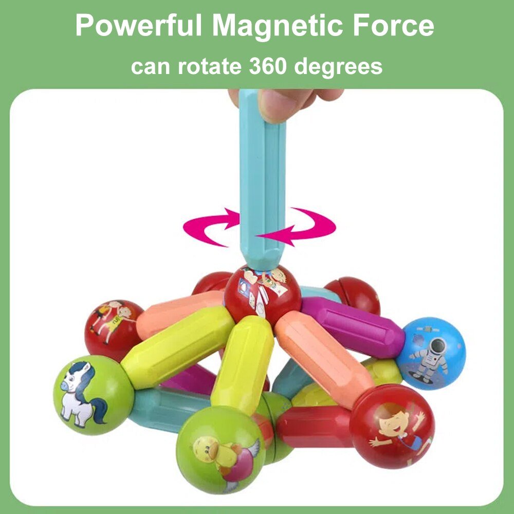 Unique Magnetic Stick Building Set - Bargainwizz