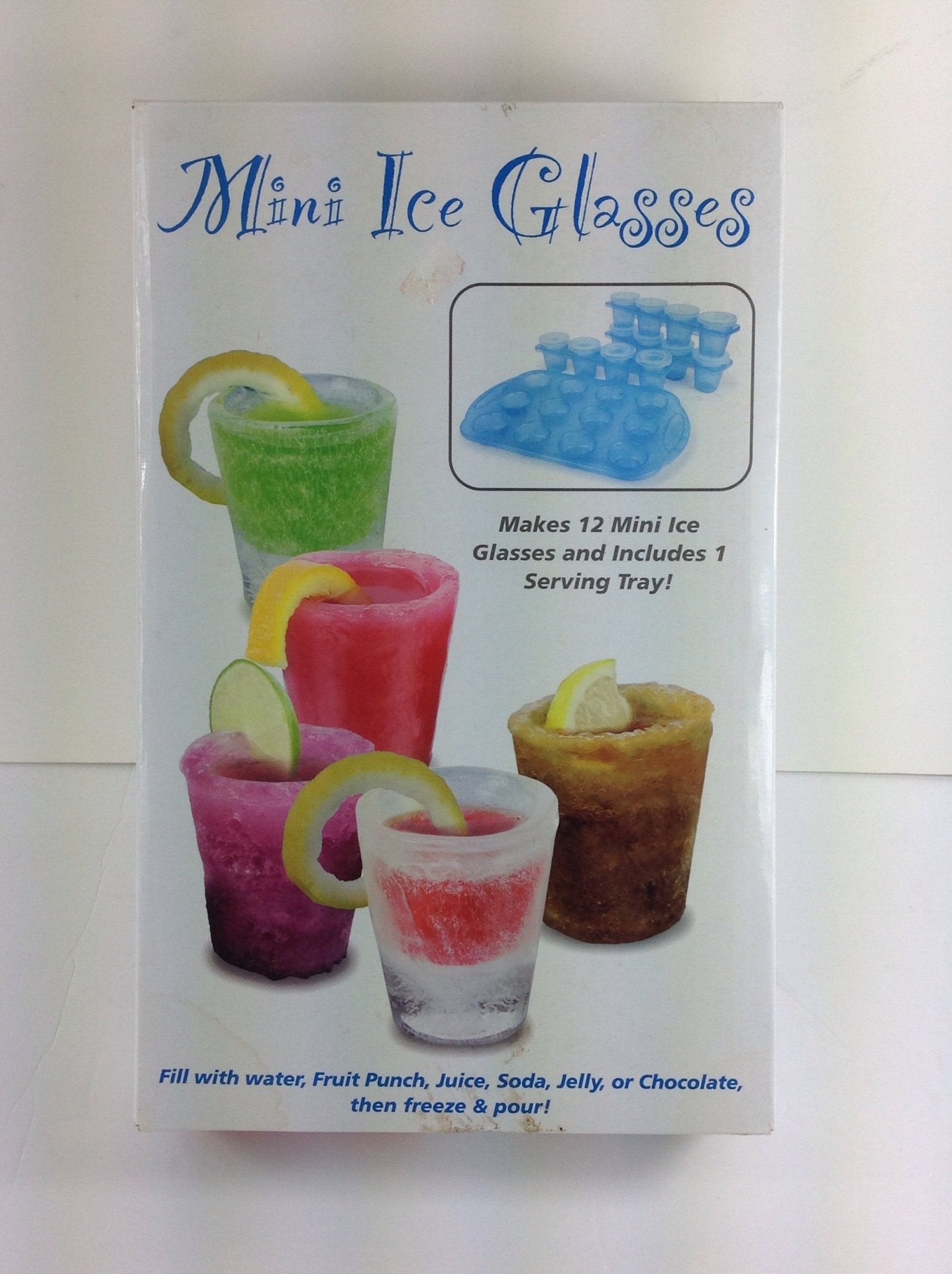 Urban Trend 10313 12 Mini Ice Glasses with Serving Tray - Bargainwizz