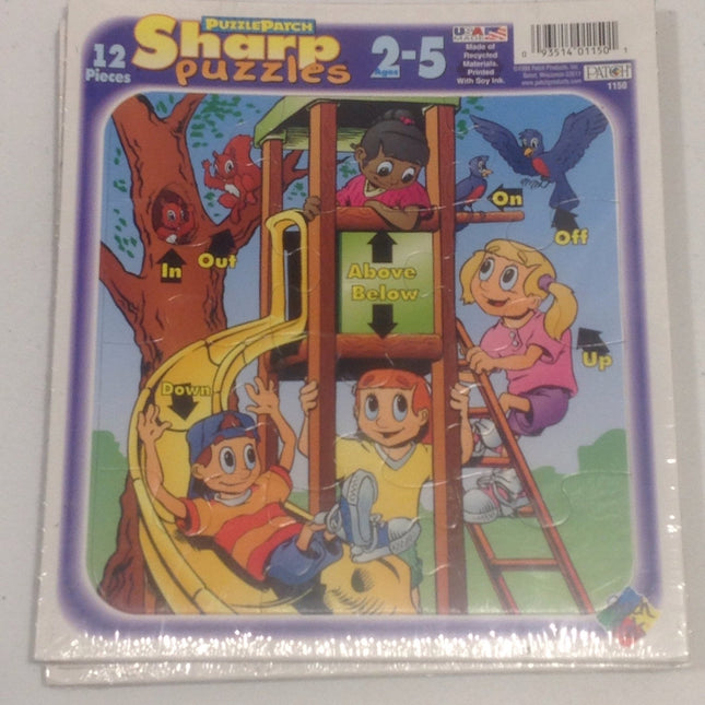 Vintage 1992 Puzzlepatch Puzzles Tray Colorful Learning - Bargainwizz
