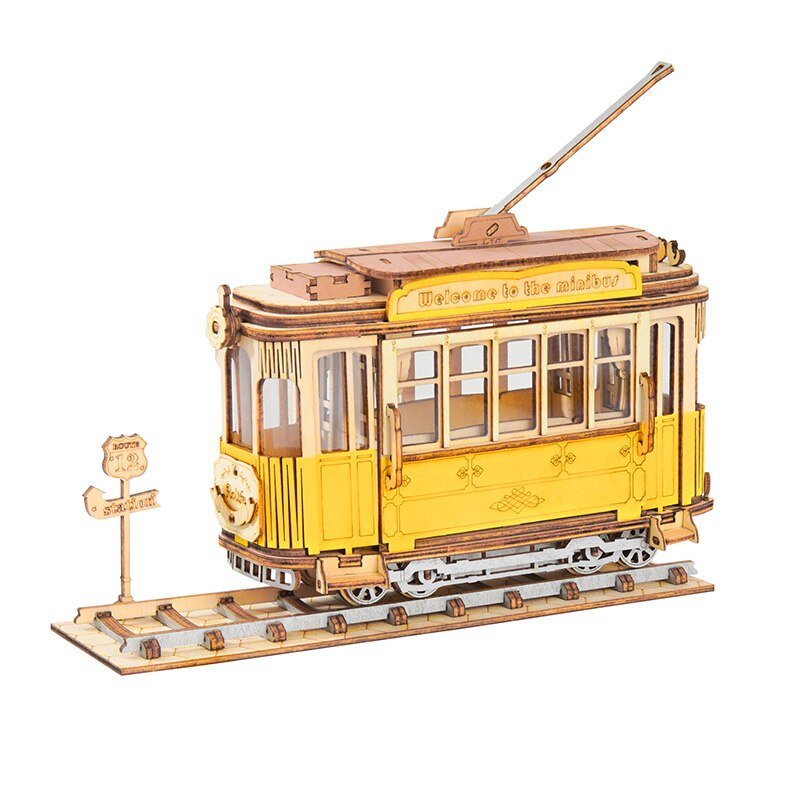 Vintage Tramcar Puzzle Model - Bargainwizz