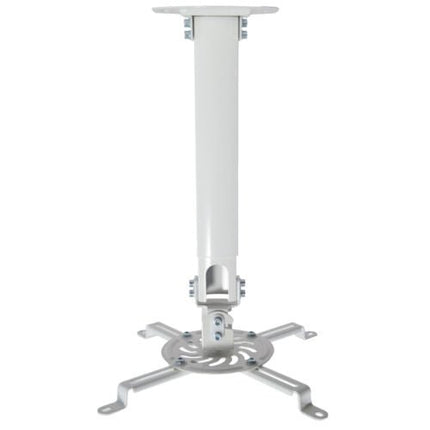 VIVO Universal Extending White Ceiling Projector Mount / Height Adjustable Projection (MOUNT-VP02W) - Bargainwizz