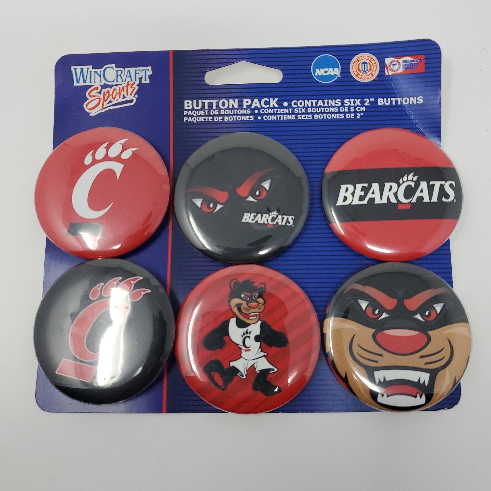 WinCraft Sports Bearcats 6 Buttons Pack - Bargainwizz