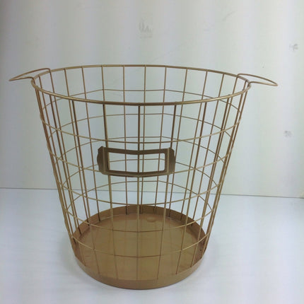 Wired Trash Basket - Gray - Bargainwizz