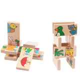 Wooden Animal Domino Puzzle Set - Bargainwizz