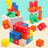 Wooden Magnetic Cube Puzzle Set - Bargainwizz