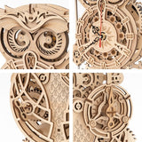 Wooden Owl Clock Puzzle Kit - Bargainwizz