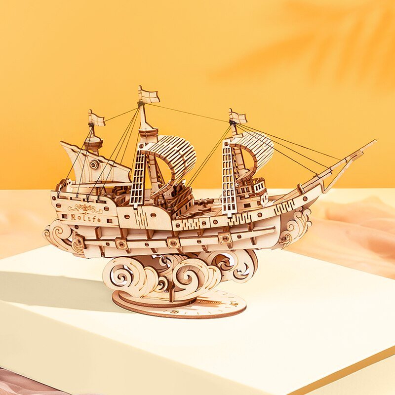 Wooden Ship Puzzle Toy - Bargainwizz