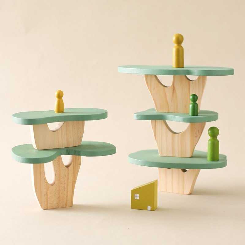 Wooden Tree Block toy - Bargainwizz