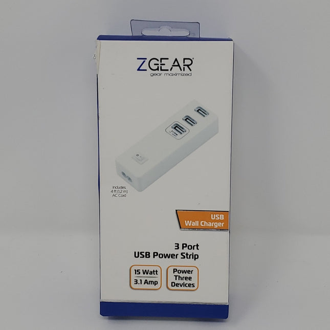 Zgear 3 Port USB Power Strip - Bargainwizz